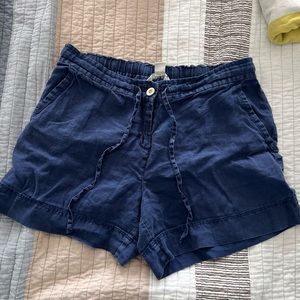 Blue Linen shorts